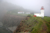 "Cape D'Or Lighthouse, Nova Scotia, in fog"