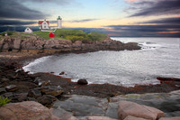 Nubble Lighthouse, Maine, at Sunset