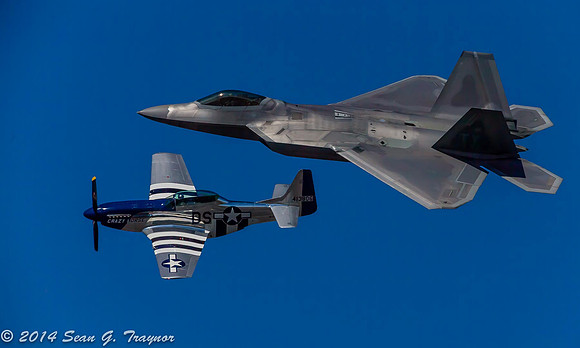 F-22 Raptor & P-51 Mustang