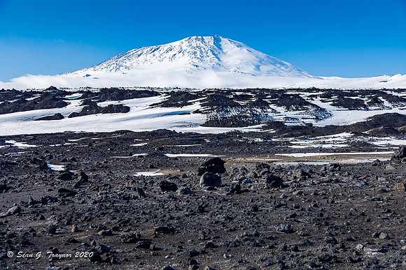 Mount Erebus 12,447ft as seen from Cape Evans